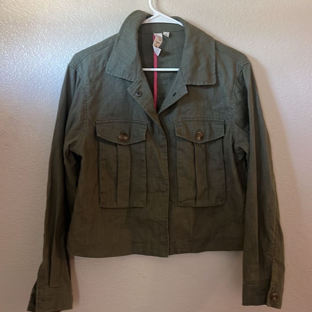 Anthropologie x DOLAN Utility Jacket-Moss Small
